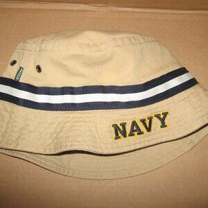 Bucket Hat by Legacy Beige with U.S. Navy Logo Size L/XL